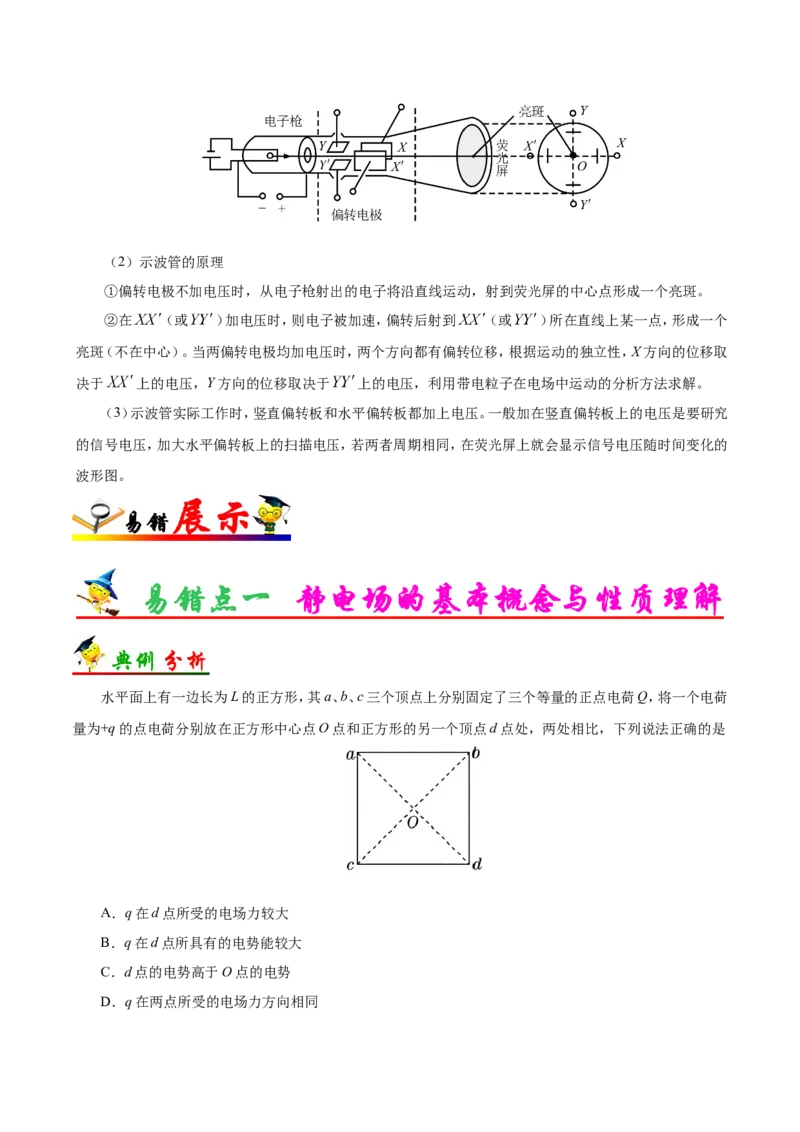 专题08电场-备战2019年高考物理之纠错笔记系列（解析版）_04高考物理_新高考复习资料_2022年新高考复习资料_高考物理2022年一轮复习各版本_赠19年高考物理纠错笔记