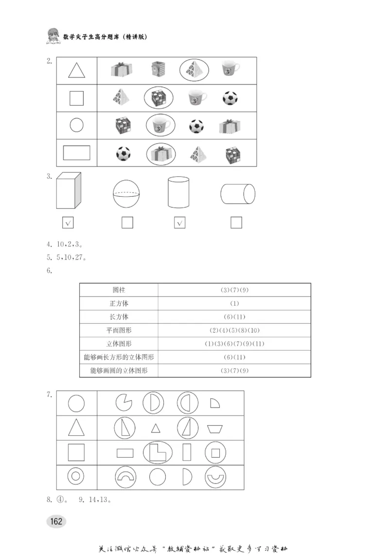 尖子生高分题库1年级_奥数专题合集_H007奥数类教辅汇总PDF_1~9年级尖子生高分题库