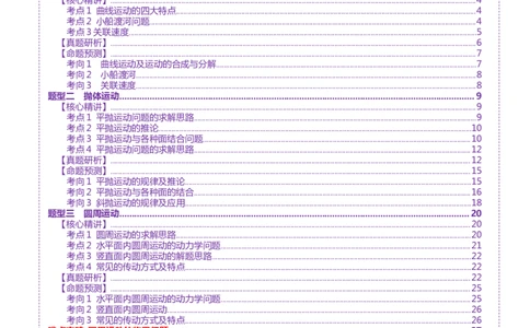 专题03力与曲线运动（讲义）（解析版）_04高考物理_2025年新高考资料_二轮复习_上好课2025年高考物理二轮复习讲练测（新高考通用）3381829