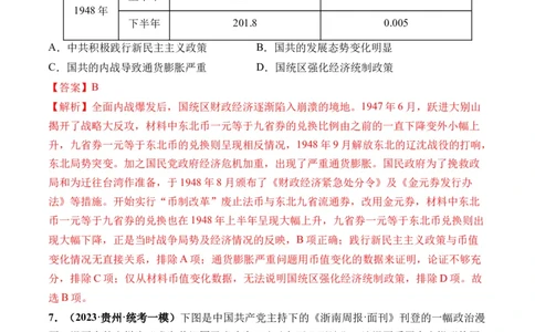 第21讲人民解放战争（解析版）_07高考历史_2024年新高考资料_1.2024一轮复习_2024年高考历史一轮复习讲练测（新教材新高考）