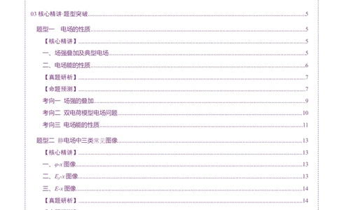 专题09电场带电粒子在电场中的运动（讲义）（解析版）_04高考物理_2025年新高考资料_二轮复习_上好课2025年高考物理二轮复习讲练测（新高考通用）3381829