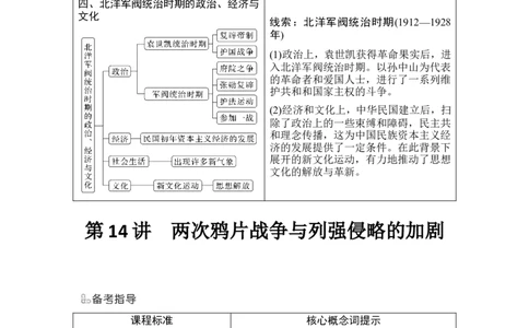 第14讲　两次鸦片战争与列强侵略的加剧_07高考历史_2024年新高考资料_1.2024一轮复习_2024年高考历史一轮复习讲义（部编版）_赠1套word版补充习题库_word版题库阶段2&mdash;阶段15