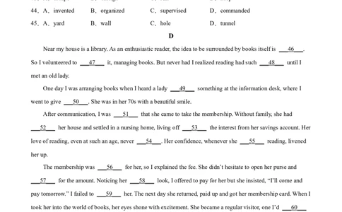 第18讲完形填空记叙文（新高考15空）（练）-2023年高考英语一轮复习讲练测（全国通用）（原卷版）_03高考英语_通用版（老高考）复习资料_2023年复习资料_一轮复习