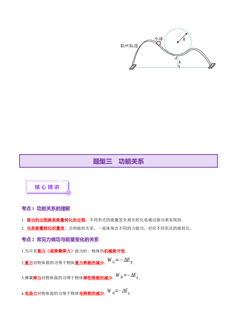 专题05功与功率功能关系（讲义）（原卷版）_04高考物理_2025年新高考资料_二轮复习_上好课2025年高考物理二轮复习讲练测（新高考通用）3381829
