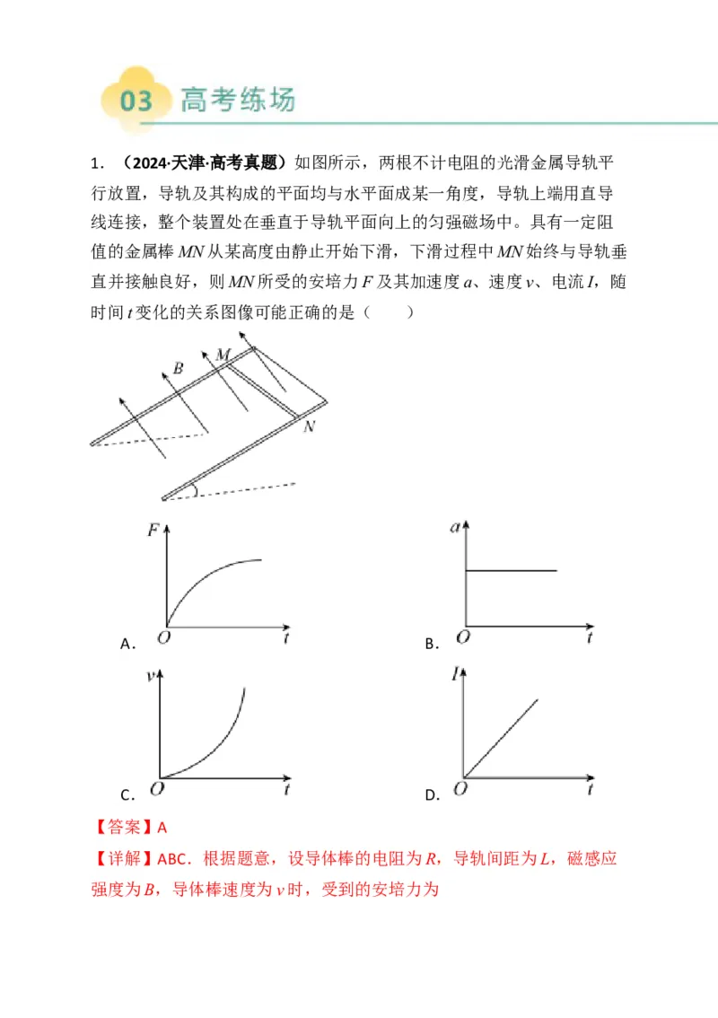 专题01选择题的答题技巧与攻略(解析版)_04高考物理_2025年新高考资料_二轮复习_2025年高考物理二轮热点题型归纳与变式演练（新高考通用）339880232