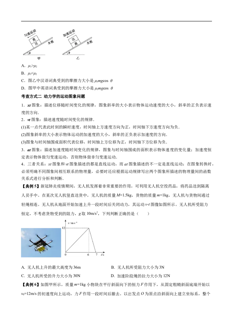 专题03牛顿运动定律与直线运动的结合2022-2023高考三轮精讲突破训练（全国通用）（原卷版）_04高考物理_通用版（老高考）复习资料_2023年复习资料_三轮复习