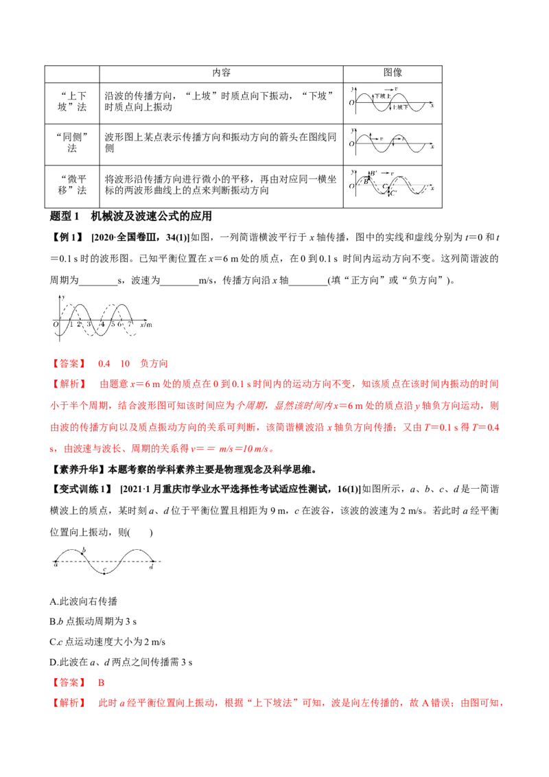 专题10.2机械波的规律及其应用讲解析版_04高考物理_新高考复习资料_2022年新高考复习资料_2022年高考物理一轮复习讲练测（新教材新高考）