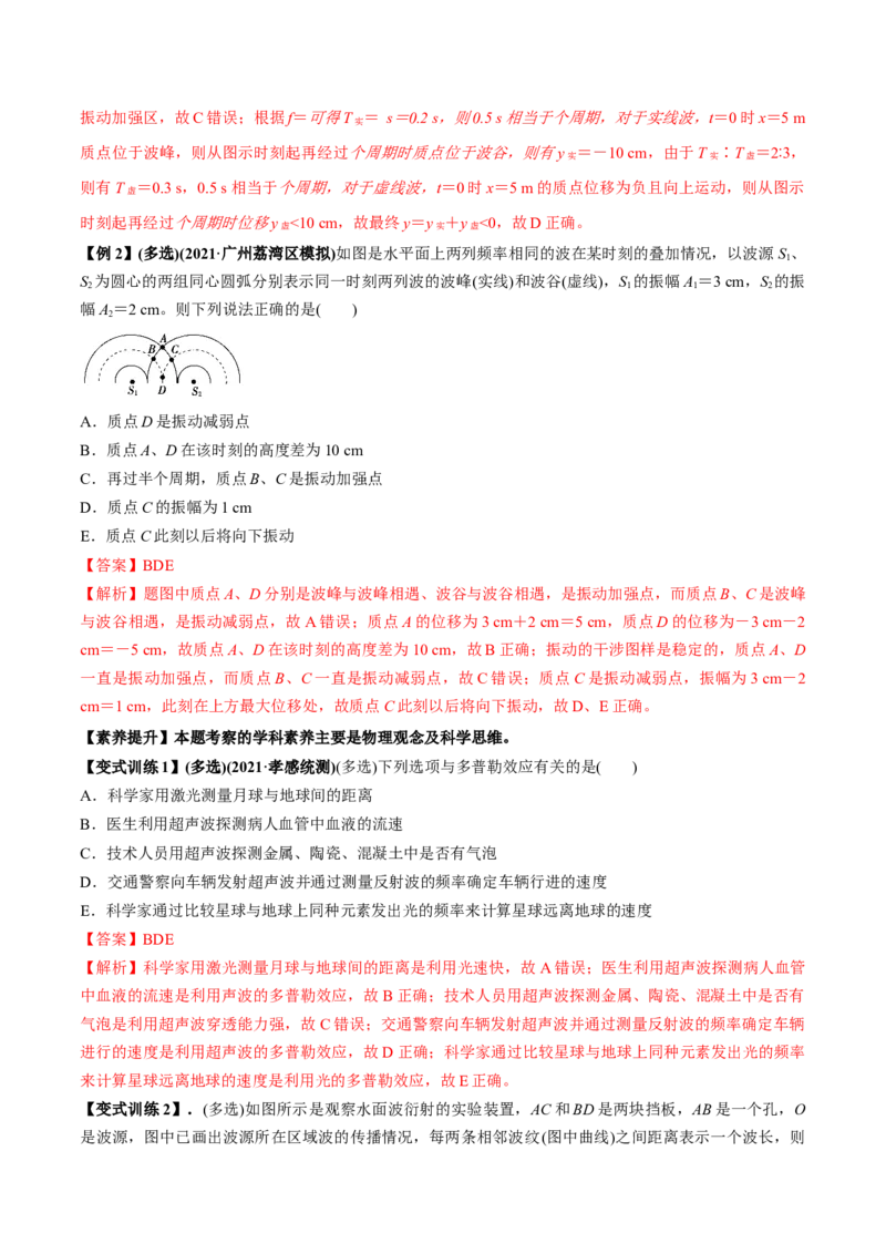 专题10.2机械波的规律及其应用讲解析版_04高考物理_新高考复习资料_2022年新高考复习资料_2022年高考物理一轮复习讲练测（新教材新高考）