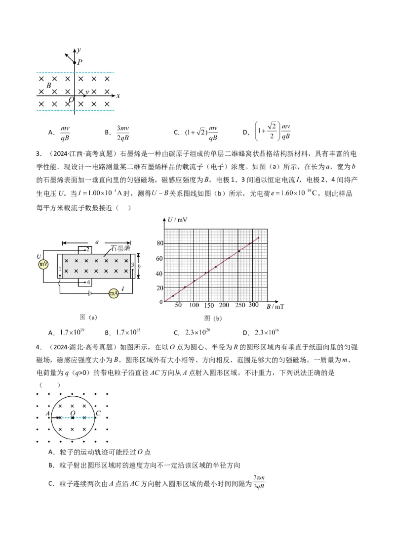 专题05磁场（原卷版）_04高考物理_2025年新高考资料_二轮复习_2025年高考物理二轮热点题型归纳与变式演练（新高考通用）339880232