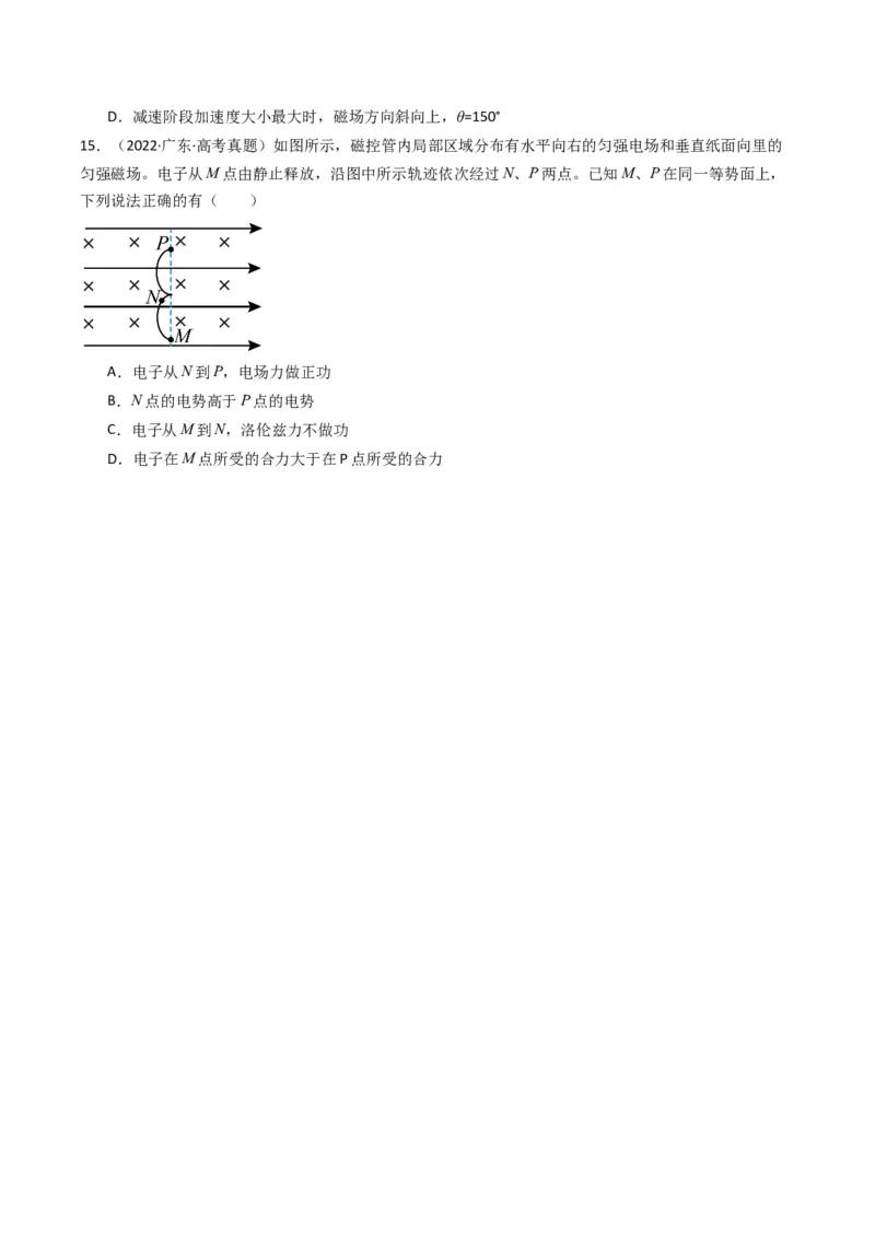 专题05磁场（原卷版）_04高考物理_2025年新高考资料_二轮复习_2025年高考物理二轮热点题型归纳与变式演练（新高考通用）339880232