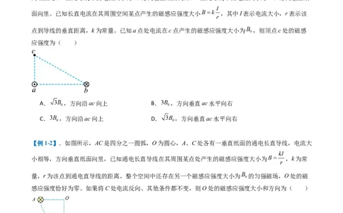 专题05磁场（原卷版）_04高考物理_2025年新高考资料_二轮复习_2025年高考物理二轮热点题型归纳与变式演练（新高考通用）339880232