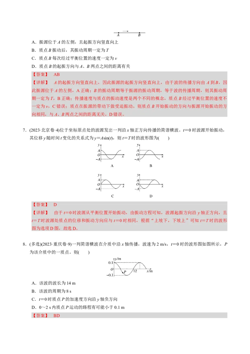第16讲机械振动机械波三大题型（举一反三）（解析版）_03高考英语_2025年新高考资料_二轮复习_01高考语文等多个文件_备战2025年高考物理举一反三系列（新高考通用）