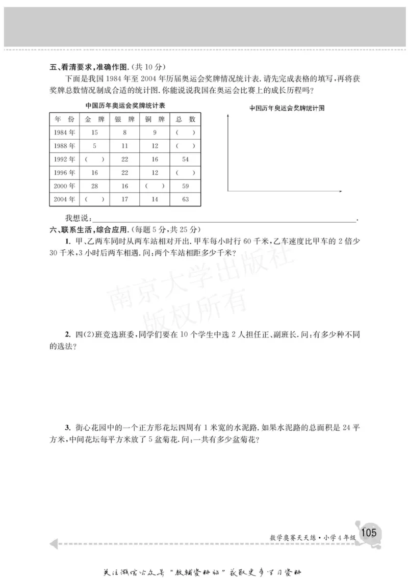 数学奥赛天天练四年级_奥数专题合集_H007奥数类教辅汇总PDF_1~6年级数学奥赛天天练