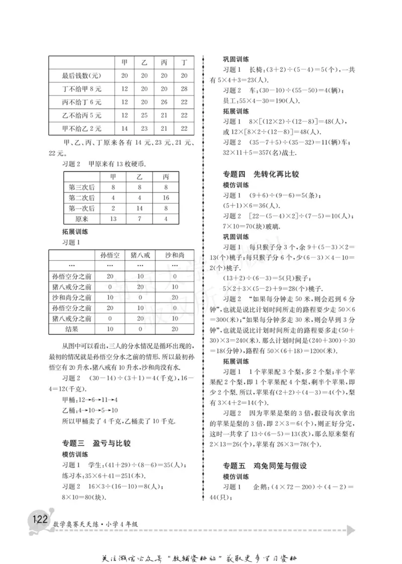 数学奥赛天天练四年级_奥数专题合集_H007奥数类教辅汇总PDF_1~6年级数学奥赛天天练