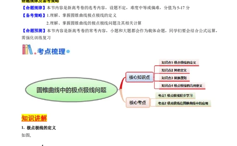 第18讲圆锥曲线中的极点极线问题（高阶拓展、竞赛适用）（教师版）_02高考数学_2025年新高考资料_一轮复习_备战2025年高考数学一轮复习考点帮_第二部分专项讲义_第八章平面解析几何