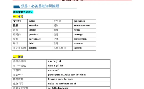第24讲应用文写作之通知（讲义）-2024年高考英语一轮复习讲练测（新教材新高考）（解析版）_03高考英语_新高考复习资料_2024年新高考资料_一轮复习资料_第五部分写作