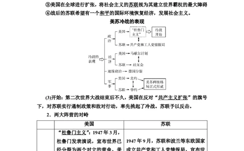 第32课冷战与国际格局的演变及战后新兴国家的发展教案_07高考历史_新高考复习资料_2022年新高考复习资料_2022届一轮复习讲练结合7.11更新_系列2