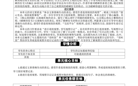 第三单元单元分析_25秋1-6年级语文上册课件教案_25秋统编版语文四年级上册_统编版语文四年级上册教学资源包（25秋七彩课堂）_3.第三单元_单元导引