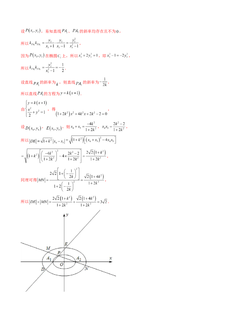 第17讲圆锥曲线中的阿基米德三角形（高阶拓展、竞赛适用）（教师版）_02高考数学_2025年新高考资料_一轮复习_备战2025年高考数学一轮复习考点帮_第二部分专项讲义