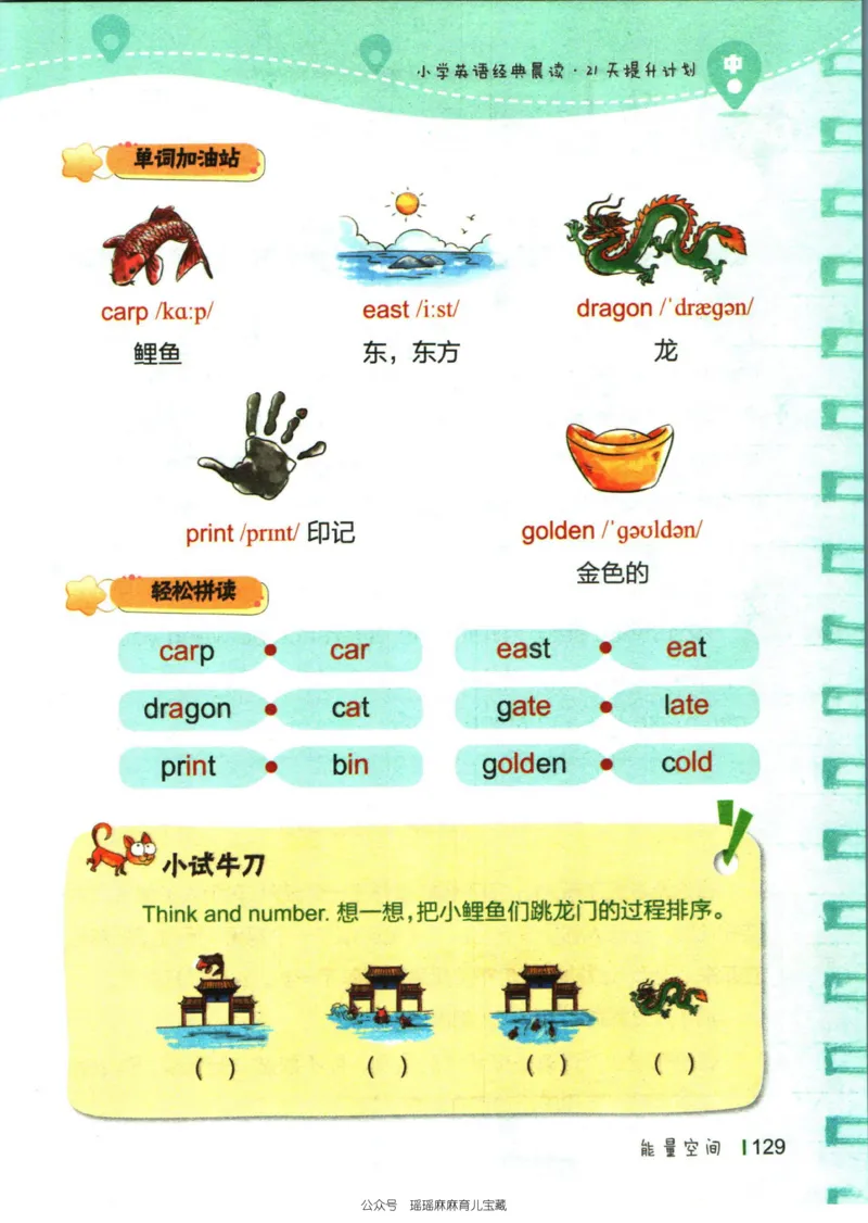 小学英语经典晨读中_小学1-6年级常用的上册资源汇总_一年级上册资料