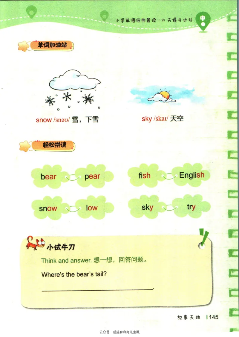 小学英语经典晨读中_小学1-6年级常用的上册资源汇总_一年级上册资料