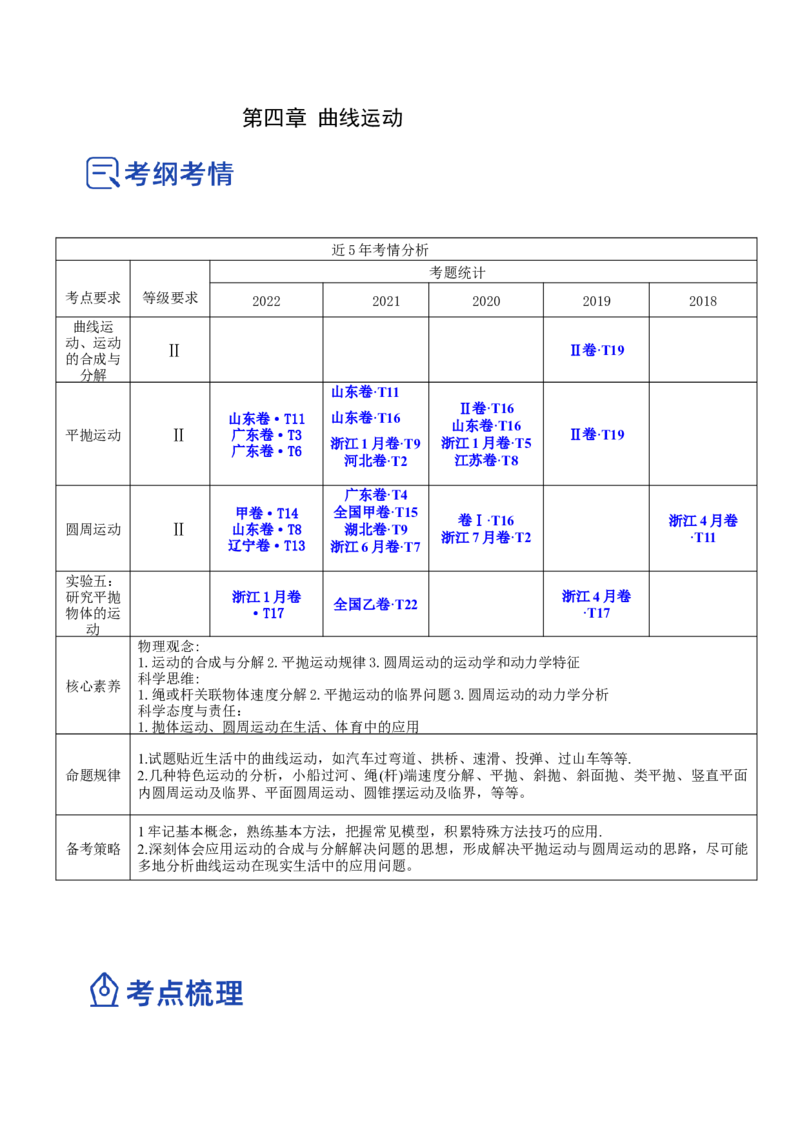 4.4实验五：研究平抛物体的运动（讲）--2023年高考物理一轮复习讲练测（全国通用）（原卷版）_04高考物理_通用版（老高考）复习资料_2023年复习资料_一轮复习