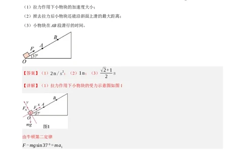 专题03牛顿运动定律的综合运用（分层练）（解析版）_04高考物理_新高考复习资料_2024新高考复习资料_二轮复习资料_分层练_教师版（含答案解析）