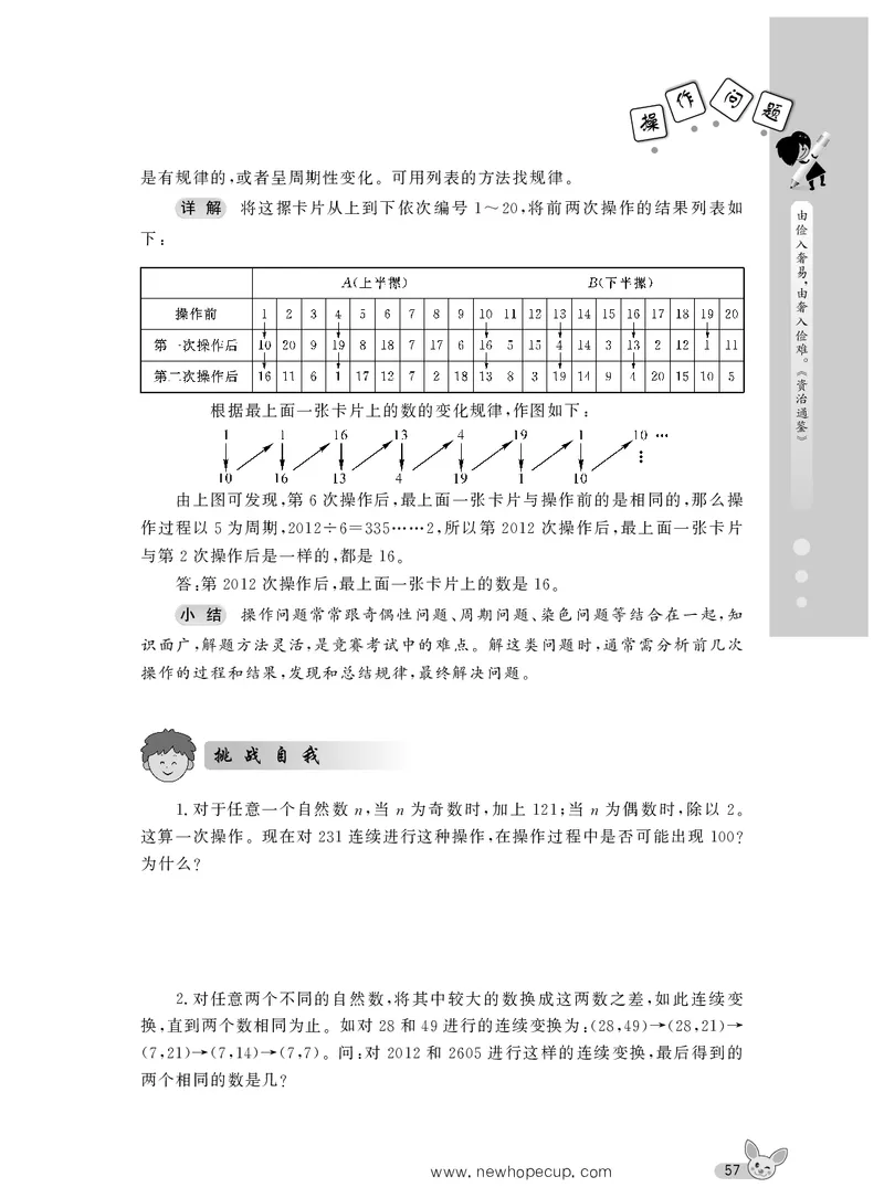 第08讲操作问题-&ldquo;新希望杯&rdquo;全国数学大赛六年级培训教程_奥数专题合集_H003小学奥数培训班课程+习题_1-6年级上下册奥数_六年级