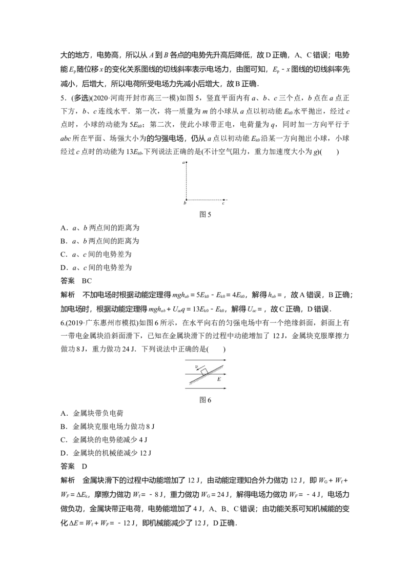 2022年高考物理一轮复习第8章专题强化14电场性质的综合应用_04高考物理_新高考复习资料_2022年新高考复习资料_高考物理2022年一轮复习各版本_2022年高考物理一轮复习讲义（全国版）