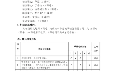 部编版小学语文同步辅导：六年级上册第1单元作业设计_小学1-6年级常用的上册资源汇总_六年级上册资料(1)_部编版语文六年级上册第1-8单元作业设计