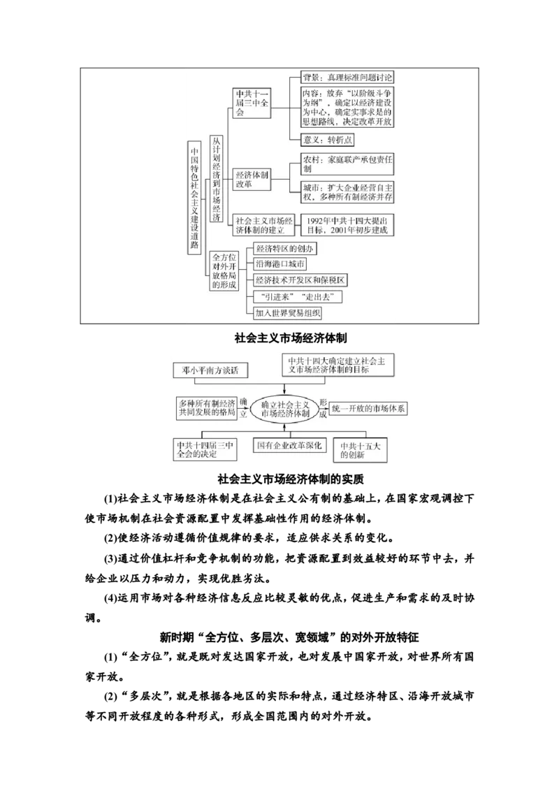第20课中国特色社会主义道路的开辟发展与改革开放的巨大成就教案_07高考历史_新高考复习资料_2022年新高考复习资料_2022届一轮复习讲练结合7.11更新_系列2