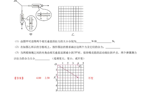 2.5实验三：验证力的平行四边形定则（练）--2023年高考物理一轮复习讲练测（全国通用）（解析版）_04高考物理_通用版（老高考）复习资料_2023年复习资料_一轮复习