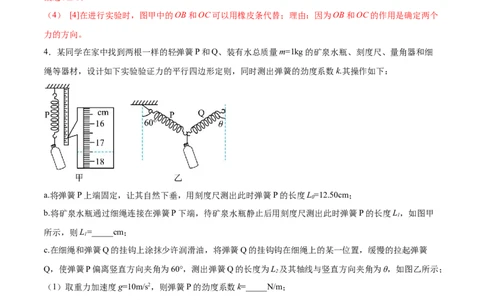 2.5实验三：验证力的平行四边形定则（练）--2023年高考物理一轮复习讲练测（全国通用）（解析版）_04高考物理_通用版（老高考）复习资料_2023年复习资料_一轮复习