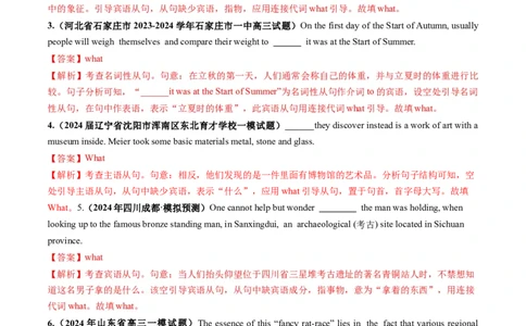 第21讲名词性从句（练习）（解析版）_03高考英语_2025年新高考资料_一轮复习_2025年高考英语一轮复习讲练测（新教材新高考，含2024年高考真题）_语法