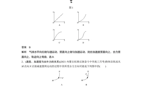2022年高考物理一轮复习（新高考版1(津鲁琼辽鄂)适用）第4章第1讲曲线运动运动的合成与分解_04高考物理_新高考复习资料_2022年新高考复习资料_高考物理2022年一轮复习各版本