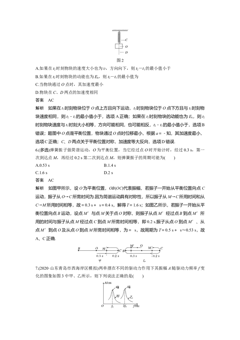 2022年高考物理一轮复习第15章第1讲机械振动_04高考物理_新高考复习资料_2022年新高考复习资料_高考物理2022年一轮复习各版本_1.2022年高考物理一轮复习全国通用版