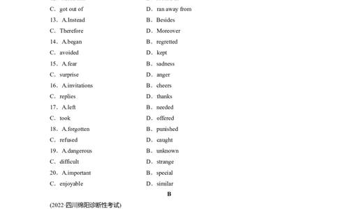 第2部分　强化练(二十二)　记叙文(2)_03高考英语_通用版（老高考）复习资料_2023年复习资料_二轮复习_2023年高考英语二轮复习讲义+课件（全国版）_2023年高考英语二轮复习讲义（全国版）
