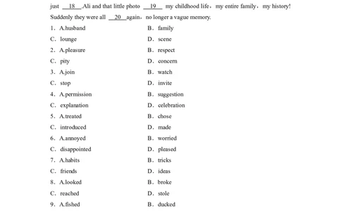 第2部分　强化练(二十二)　记叙文(2)_03高考英语_通用版（老高考）复习资料_2023年复习资料_二轮复习_2023年高考英语二轮复习讲义+课件（全国版）_2023年高考英语二轮复习讲义（全国版）