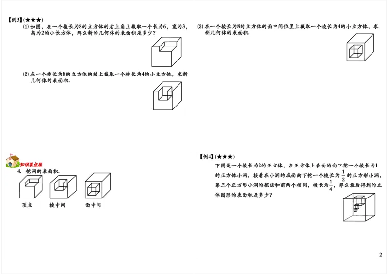 立体几何（一）_奥数专题合集_H004五年级奥数年卡竞赛班60讲张新刚mp4+pdf_第30讲立体几何（一）