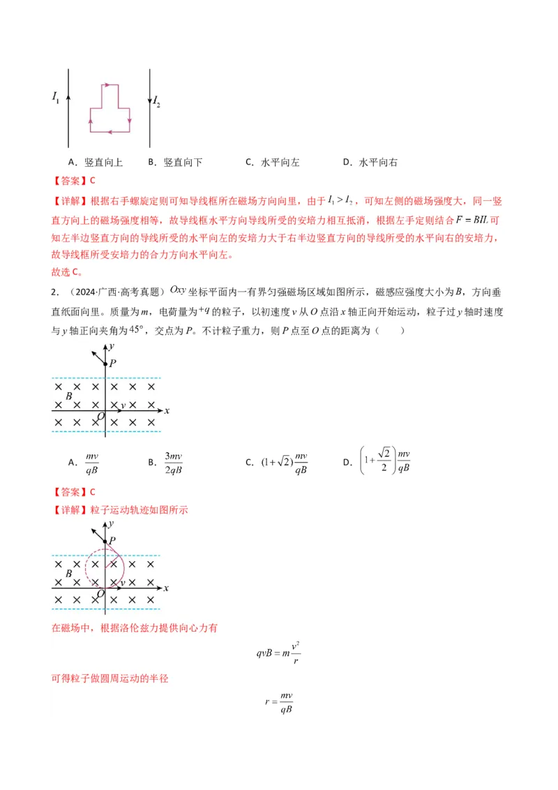专题05磁场（解析版）_04高考物理_2025年新高考资料_二轮复习_2025年高考物理二轮热点题型归纳与变式演练（新高考通用）339880232