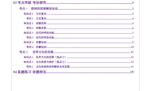 第24讲近代西方思想文化发展（讲义）（解析版）_07高考历史_2025年新高考资料_一轮复习_2025年高考历史一轮复习讲练测（新教材新高考）（完结）_讲义+练习