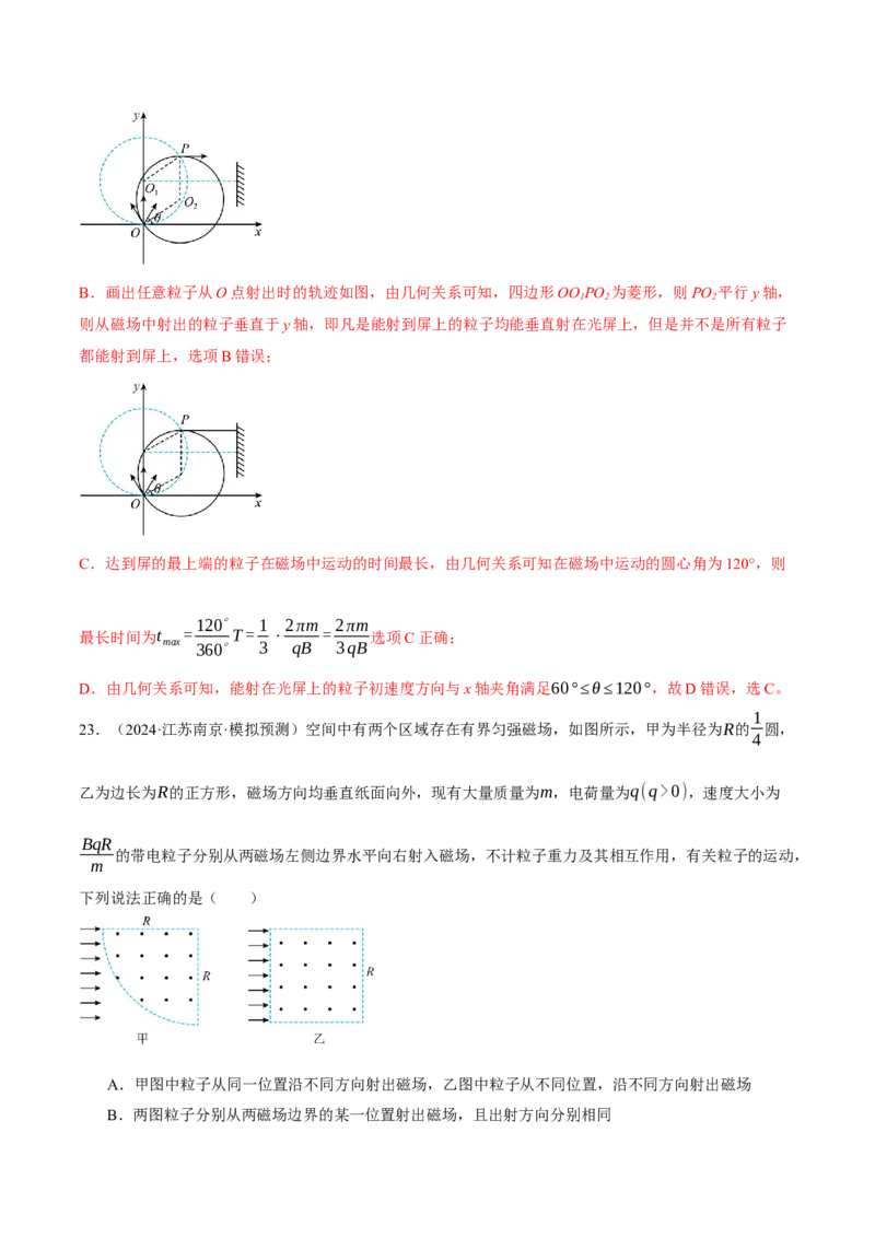 专题10磁场带电粒子在磁场中的运动（讲义）（解析版）_04高考物理_2025年新高考资料_二轮复习_上好课2025年高考物理二轮复习讲练测（新高考通用）3381829