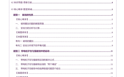 专题10磁场带电粒子在磁场中的运动（讲义）（解析版）_04高考物理_2025年新高考资料_二轮复习_上好课2025年高考物理二轮复习讲练测（新高考通用）3381829