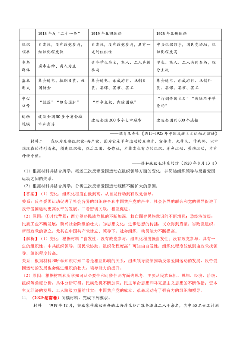第13讲辛亥革命与北洋军阀的统治（练习）（解析版）_07高考历史_2025年新高考资料_一轮复习_2025年高考历史一轮复习讲练测（新教材新高考）