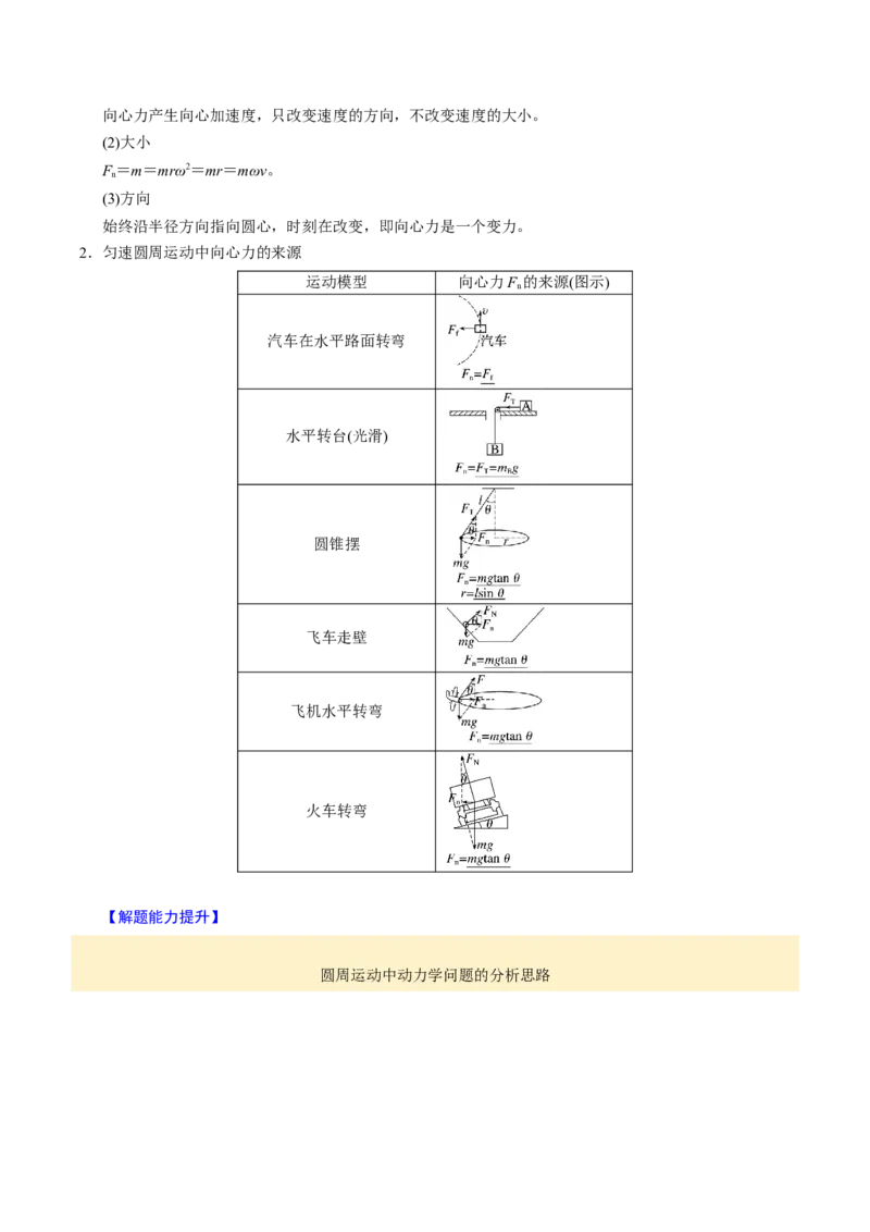 第12讲圆周运动四大题型（举一反三）（原卷版）_03高考英语_2025年新高考资料_二轮复习_01高考语文等多个文件_备战2025年高考物理举一反三系列（新高考通用）