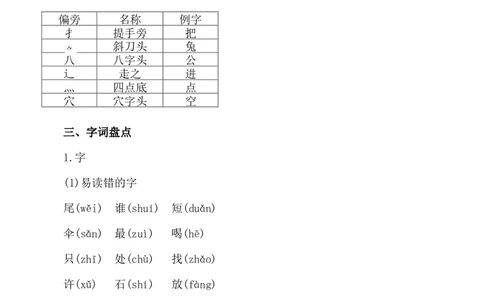 第八单元核心知识点_25秋1-6年级语文上册课件教案_25秋统编版语文一年级上册_统编版语文一年级上册教学资源包（25秋七彩课堂）_8.第八单元_单元复习_第八单元知识小结