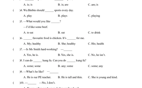 期中复习专项（5年级英语上册人教版）_小学1-6年级常用的上册资源汇总_五年级上册资料(1)