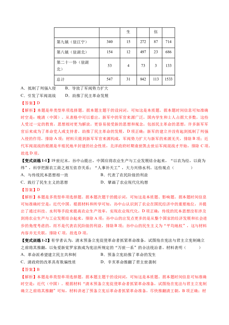 第13讲辛亥革命与北洋军阀的统治（讲义）（解析版）_07高考历史_2025年新高考资料_一轮复习_2025年高考历史一轮复习讲练测（新教材新高考）