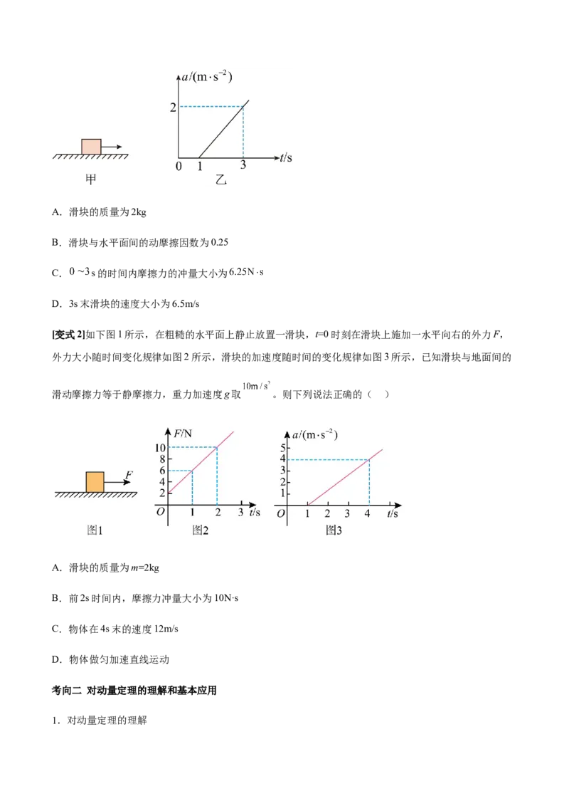 专题11动量守恒定律2022-2023高考三轮精讲突破训练（全国通用）（原卷版）_04高考物理_通用版（老高考）复习资料_2023年复习资料_三轮复习_2023年高考物理三轮精讲突破训练全国通用