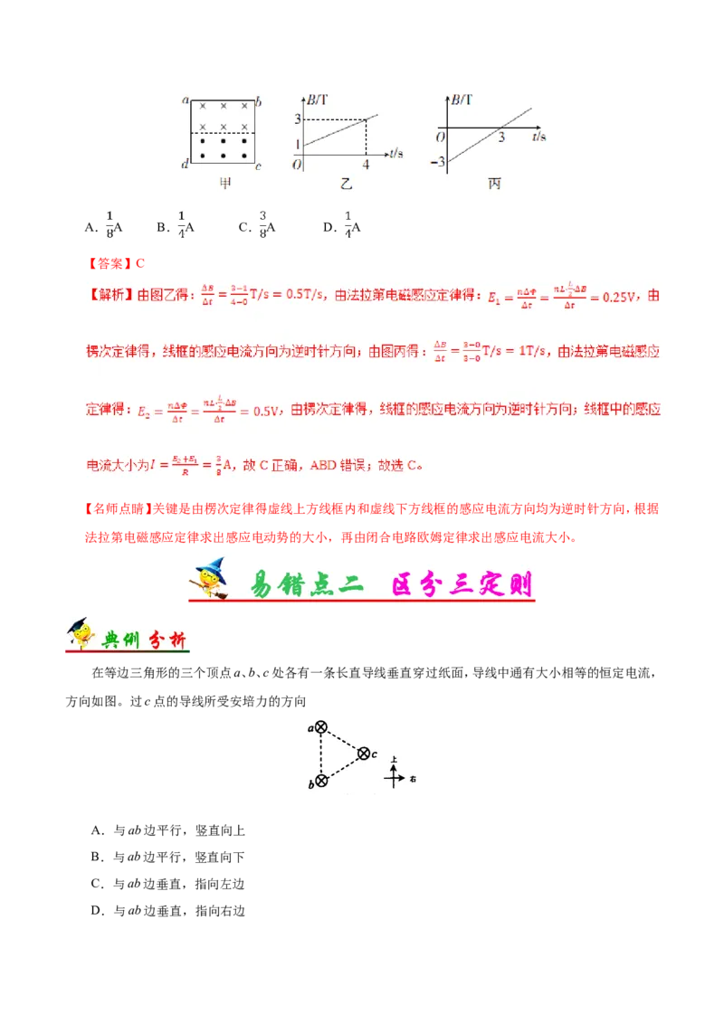 专题11电磁感应-备战2019年高考物理之纠错笔记系列（解析版）_04高考物理_新高考复习资料_2022年新高考复习资料_高考物理2022年一轮复习各版本_赠19年高考物理纠错笔记_2